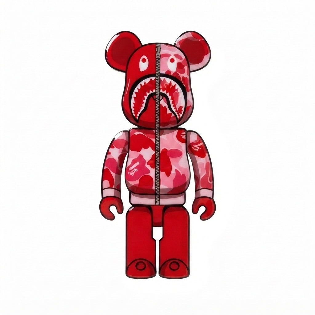Bape Bear Red Epoxy Piece
