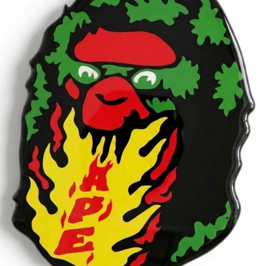 Ape Head Fire Breathing Epoxy Piece
