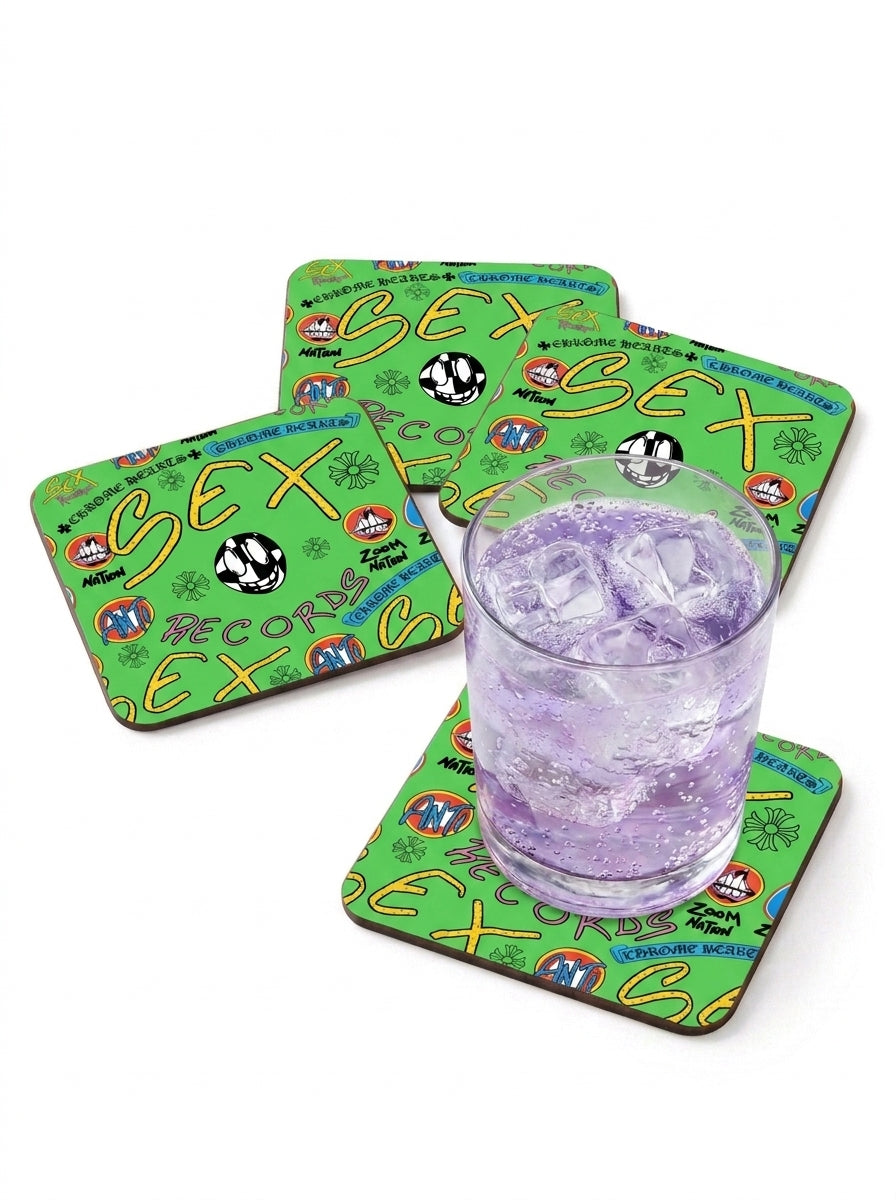 Sex Records Coaster Set