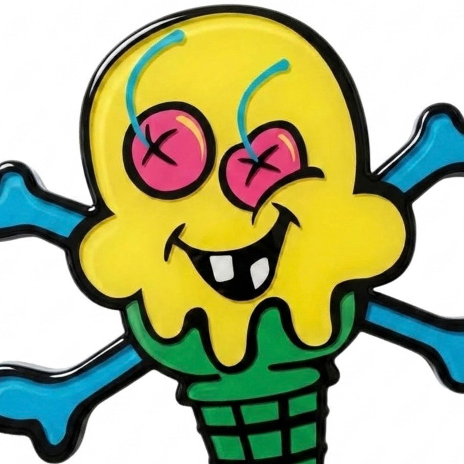Ice Cream Bones Epoxy Piece