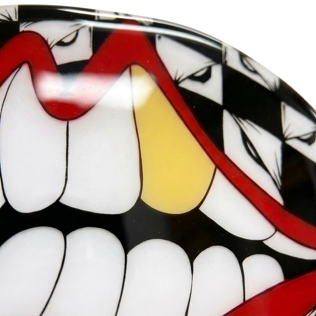 Chrome Lips Epoxy Piece