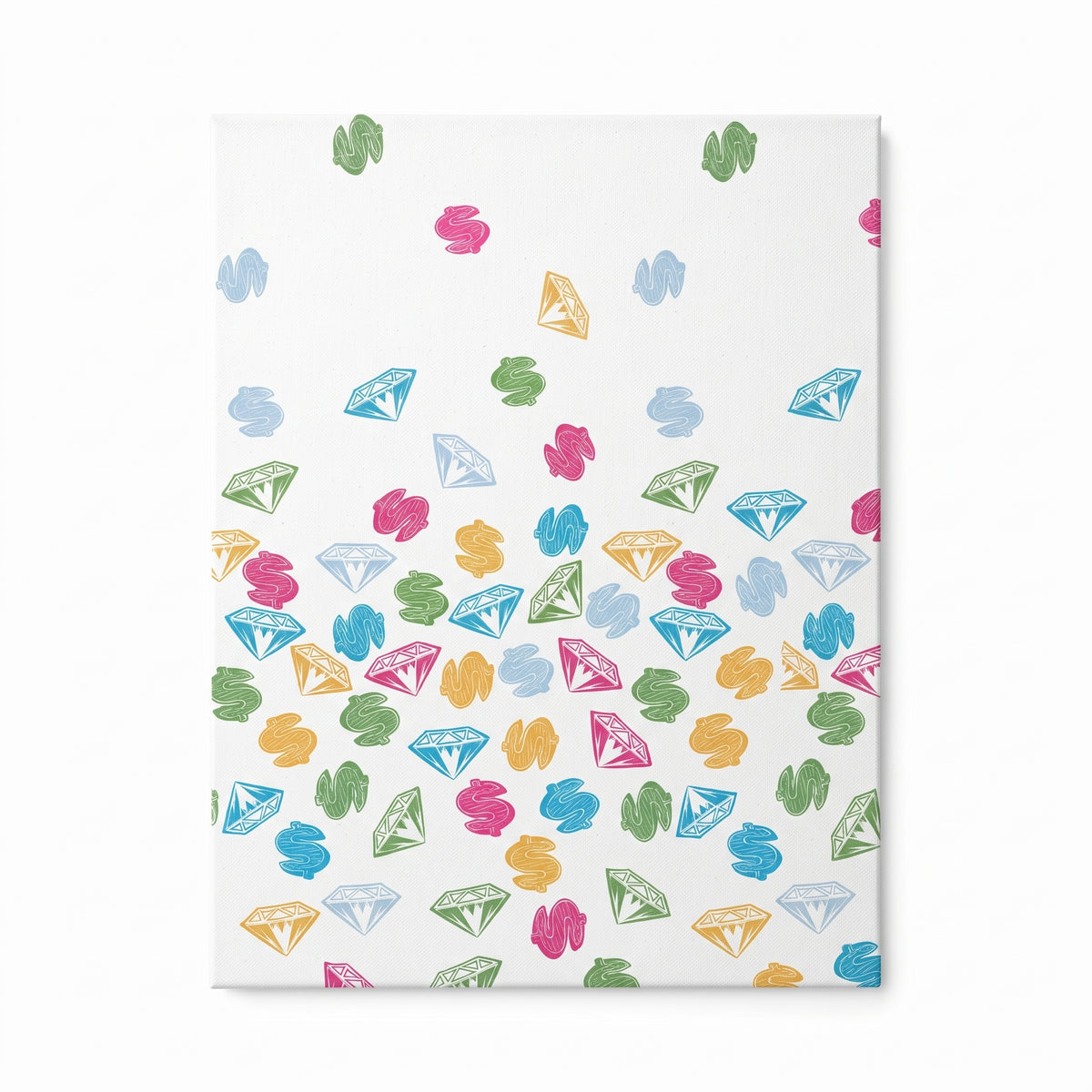 Dollar Signs & Diamonds Poster