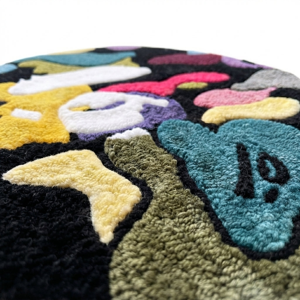 Bape head Multicolor Tufted Rug